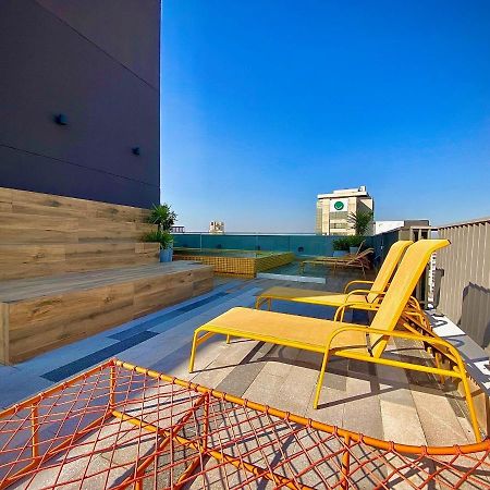Oasis Urbano: Studio Deslumbrante Com Piscina Na Cobertura By Dabra House- Vn 03 São Paulo Luaran gambar